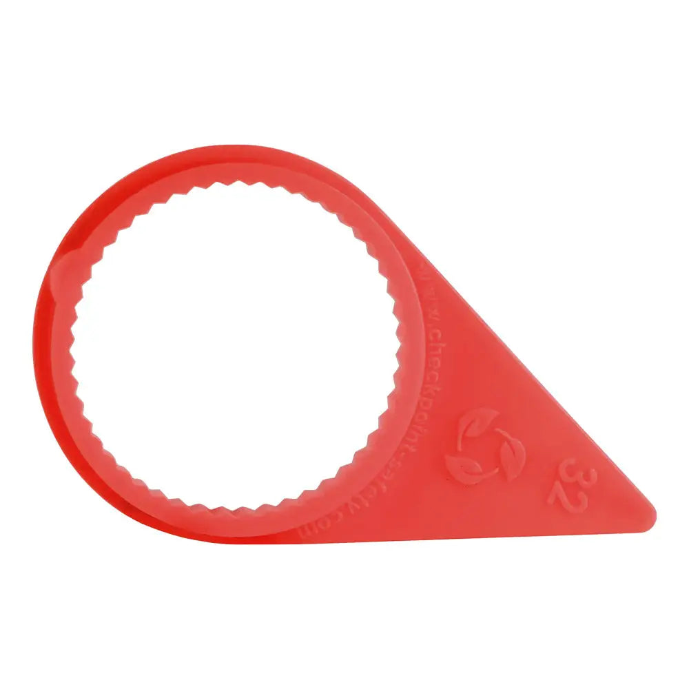 Checkpoint 33mm Medium Arrow Wheel Nut Indicator - Orange High Temperature Resistant (100pcs/Bag) CPMAO33HT - Perfect for Truck, Trailer & Heavy Equipment Safety Checks