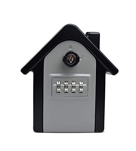 4-Digit Combination Lock Key Safe Box - Outdoor Wall Mount Security Storage with Spare Keys | Perfect for Home, Garage, Vacation Rentals & Business Key Management