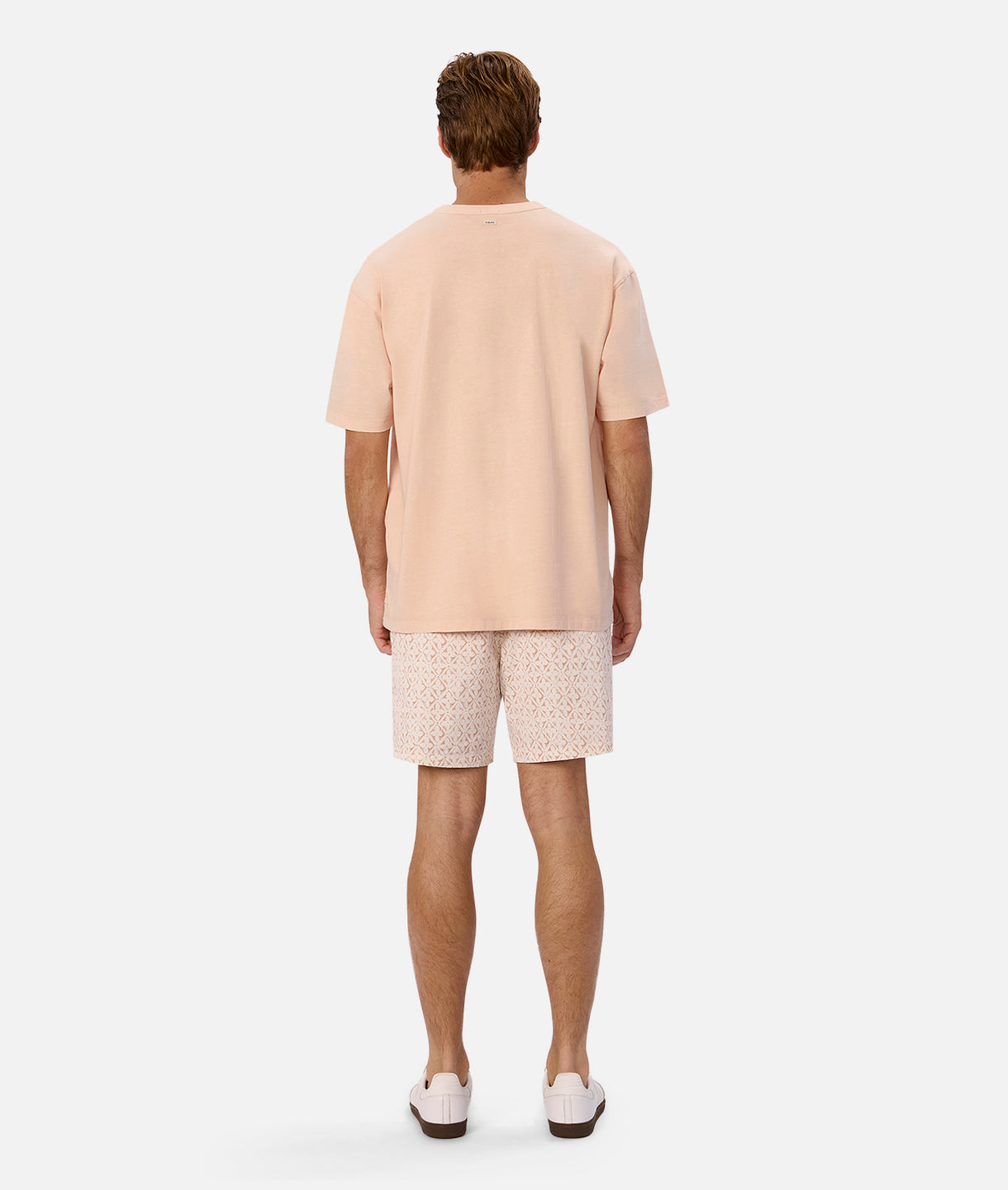Avila Swim Shorts for Men - Quick-Dry White & Orchid Swim Trunks - Perfect for Beach, Pool, and Summer Vacations