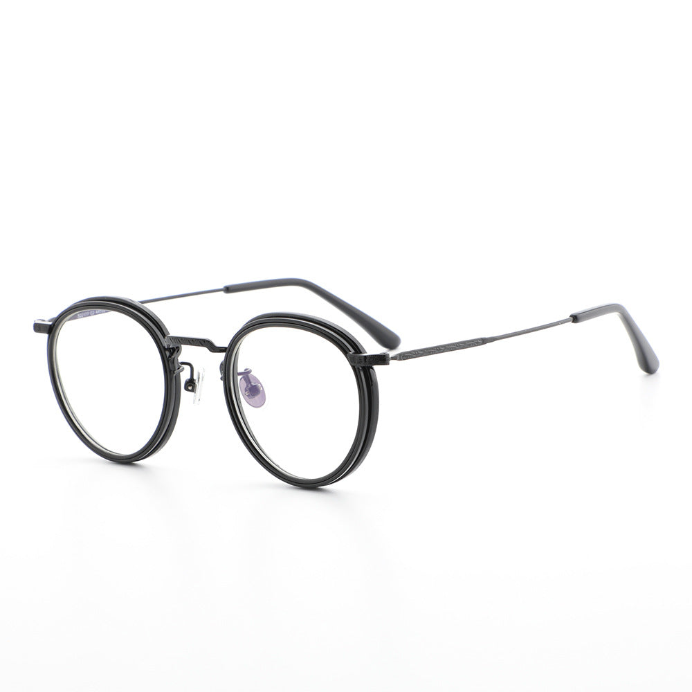 Titanium Round Glasses Frame - Lightweight & Durable Eyewear for Men & Women | Perfect for Reading, Driving & Everyday Use