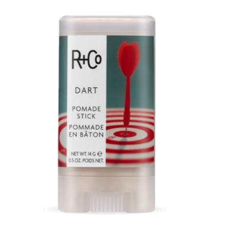 R+Co Dart Pomade Stick - Strong Hold Hair Styling Wax for Men & Women - Perfect for Textured, Messy, and Sleek Hairstyles - Salon-Quality Styling Product for Everyday Use