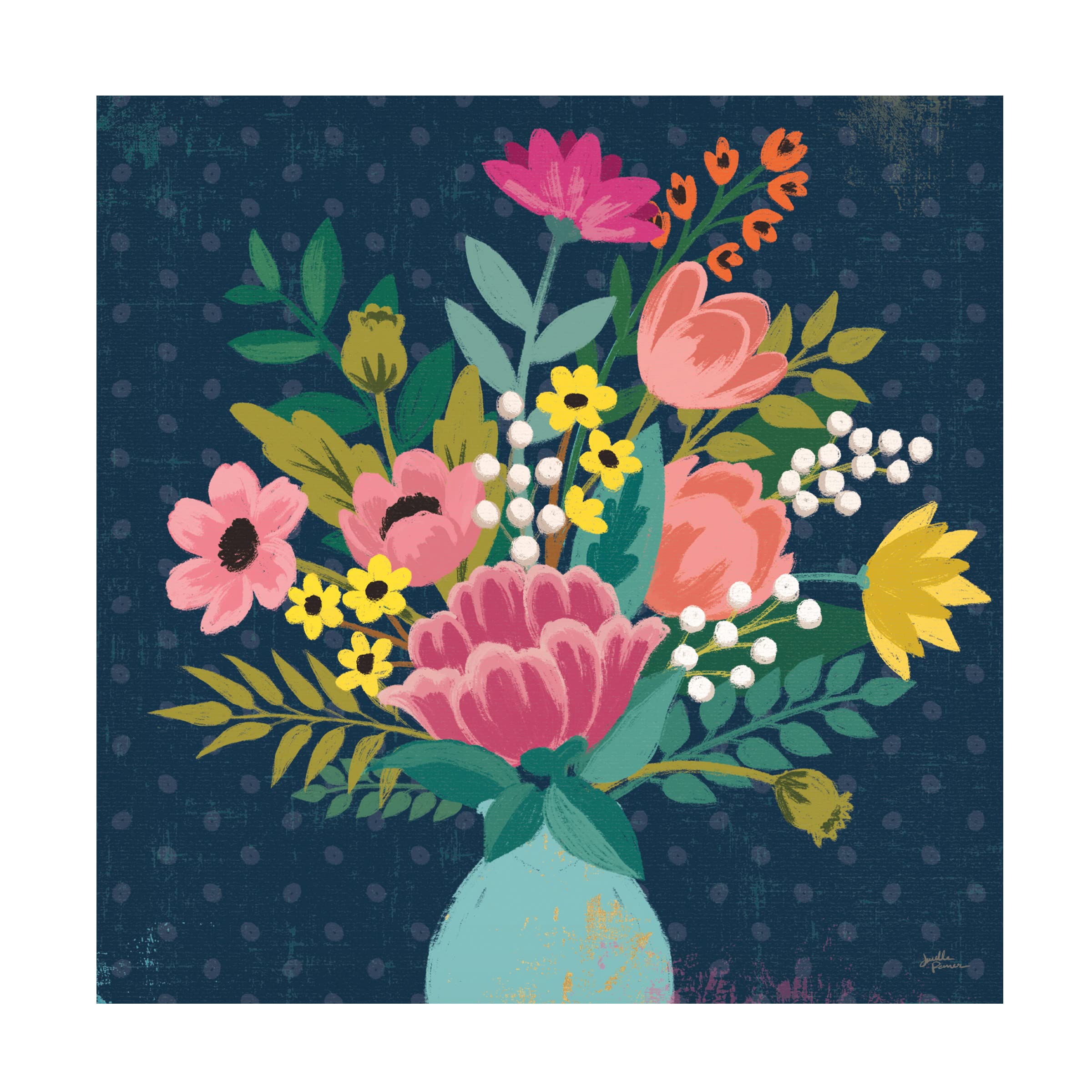 Janelle Penner Romantic Luxe VI Pastel Canvas Art Print - Modern Abstract Wall Decor for Living Room, Bedroom & Office - Trademark Fine Art Collection