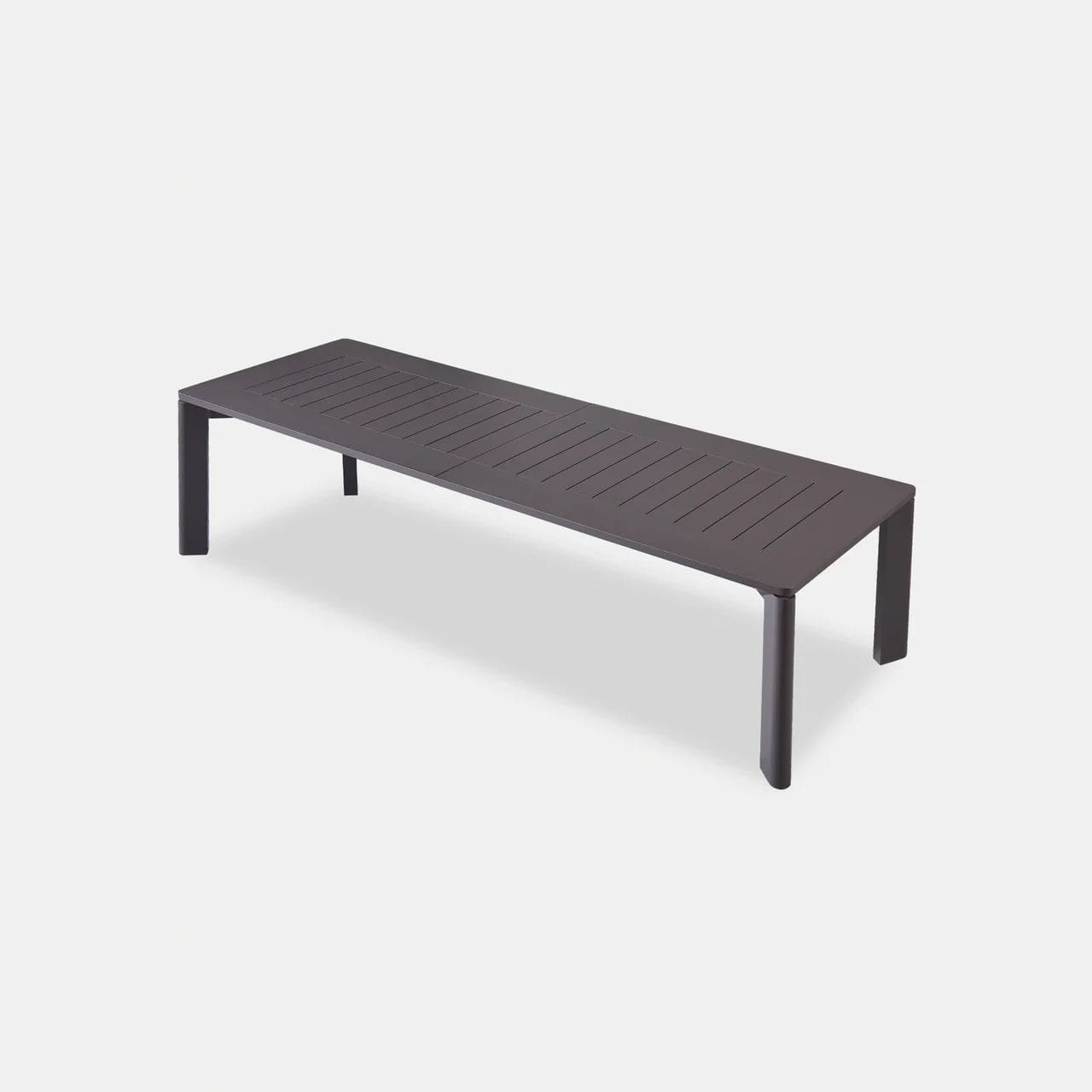 Byron Extendable Aluminum Dining Table - Expandable for 6 to 10 Guests - Perfect for Indoor/Outdoor Entertaining, Small Spaces & Family Gatherings