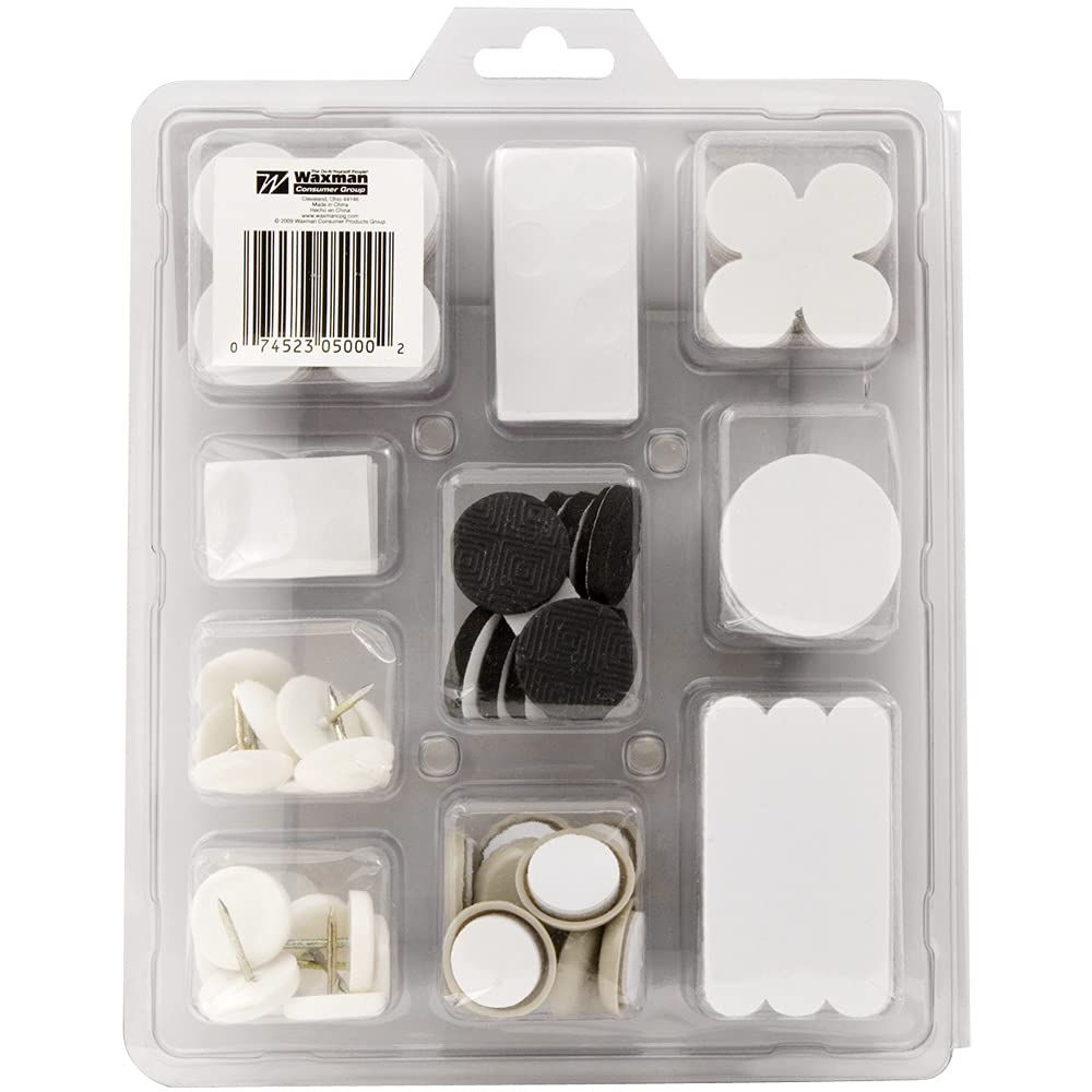 SoftTouch Assorted Multi-Surface Protection Kit - 180pc Furniture Pads & Sliders for Hardwood Floors, Tile & Carpet | Prevent Scratches & Damage | Ideal for Moving, Rearranging & Protecting Furniture