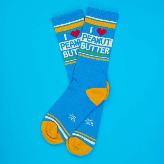 Gumball Poodle Peanut Butter Socks - Fun Novelty Food Themed Socks for Women & Men - Perfect Gift for Peanut Butter Lovers, Office Wear & Casual Outfits
