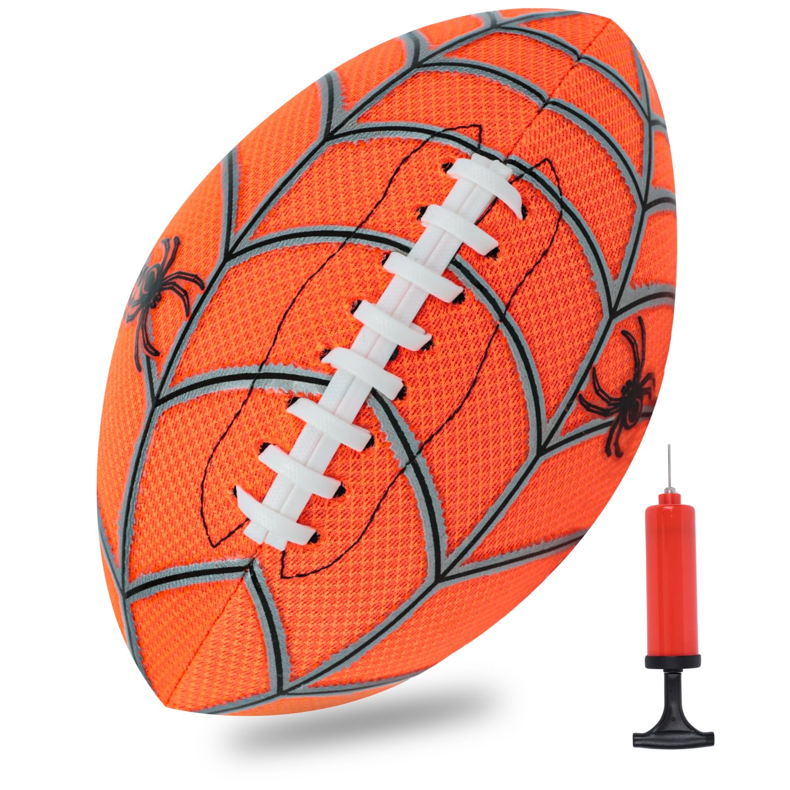 Inflatable Football Toys for Kids & Adults - 9 Inch Water Football for Pool, Beach & Outdoor Games - Strong Grip Design for Fun Family Activities - Perfect for Swimming, Backyard Play & Summer Parties (Orange)