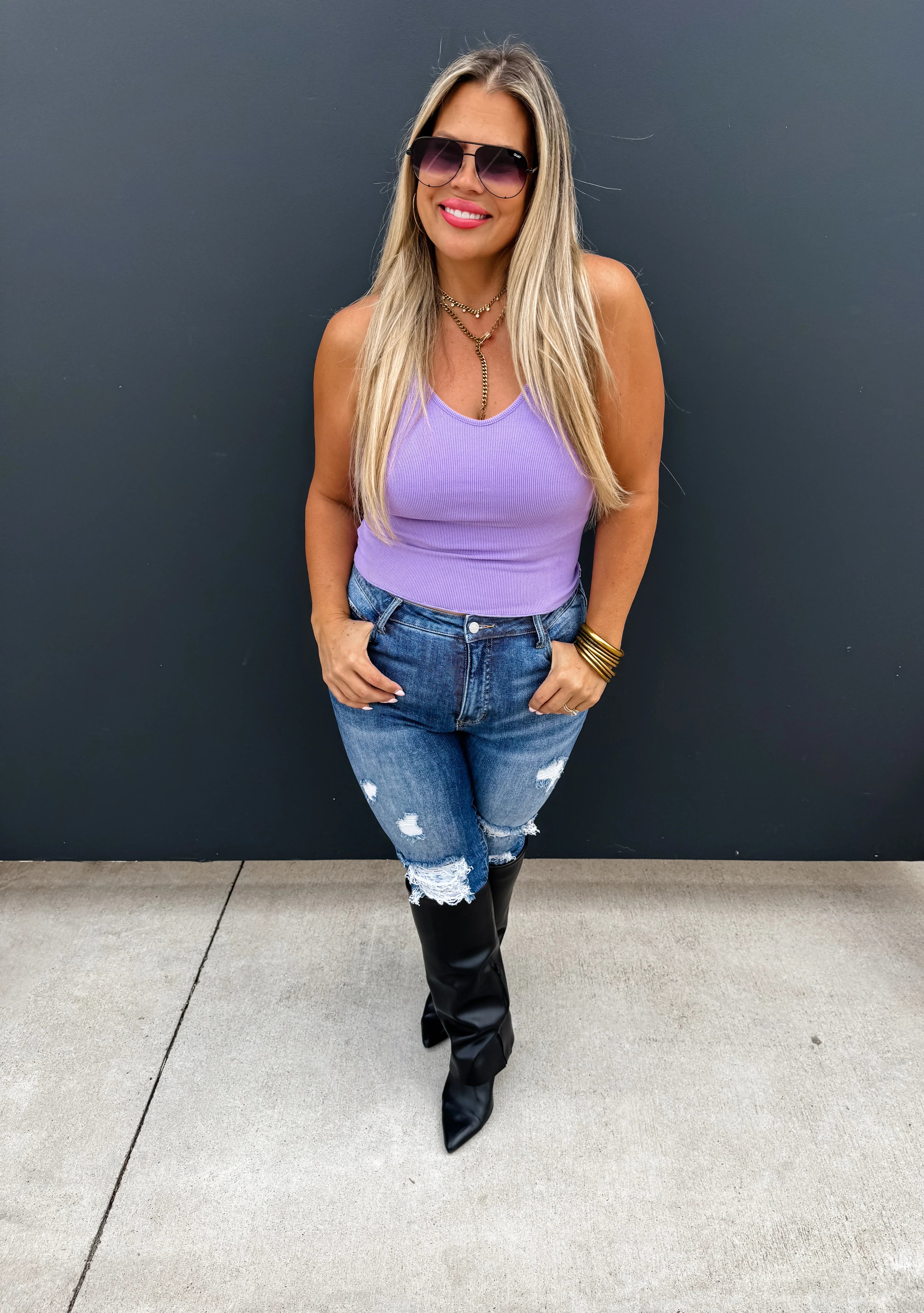 PREORDER: Hannah Ribbed Tank Top for Women - 5 Color Options | Soft Stretch Casual Wear for Summer, Layering & Everyday Outfits