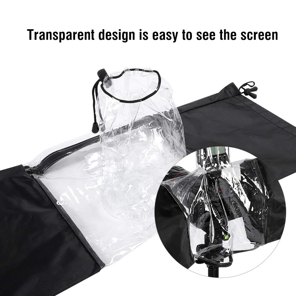 Waterproof DSLR Camera Rain Cover - Protective Sleeve for DSLR & Flash in Heavy Rain & Outdoor Photography - Perfect for Hiking, Travel & Stormy Weather Shooting