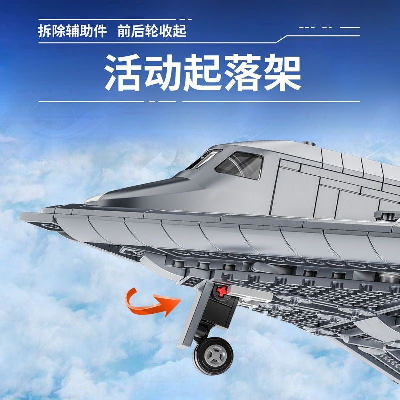 Panlos 639026 H-20 Long Range Strategic Bomber Model - High-Quality Collectible Aircraft for Military Enthusiasts & Model Builders - Perfect for Display, Gifts, and Aviation Collections