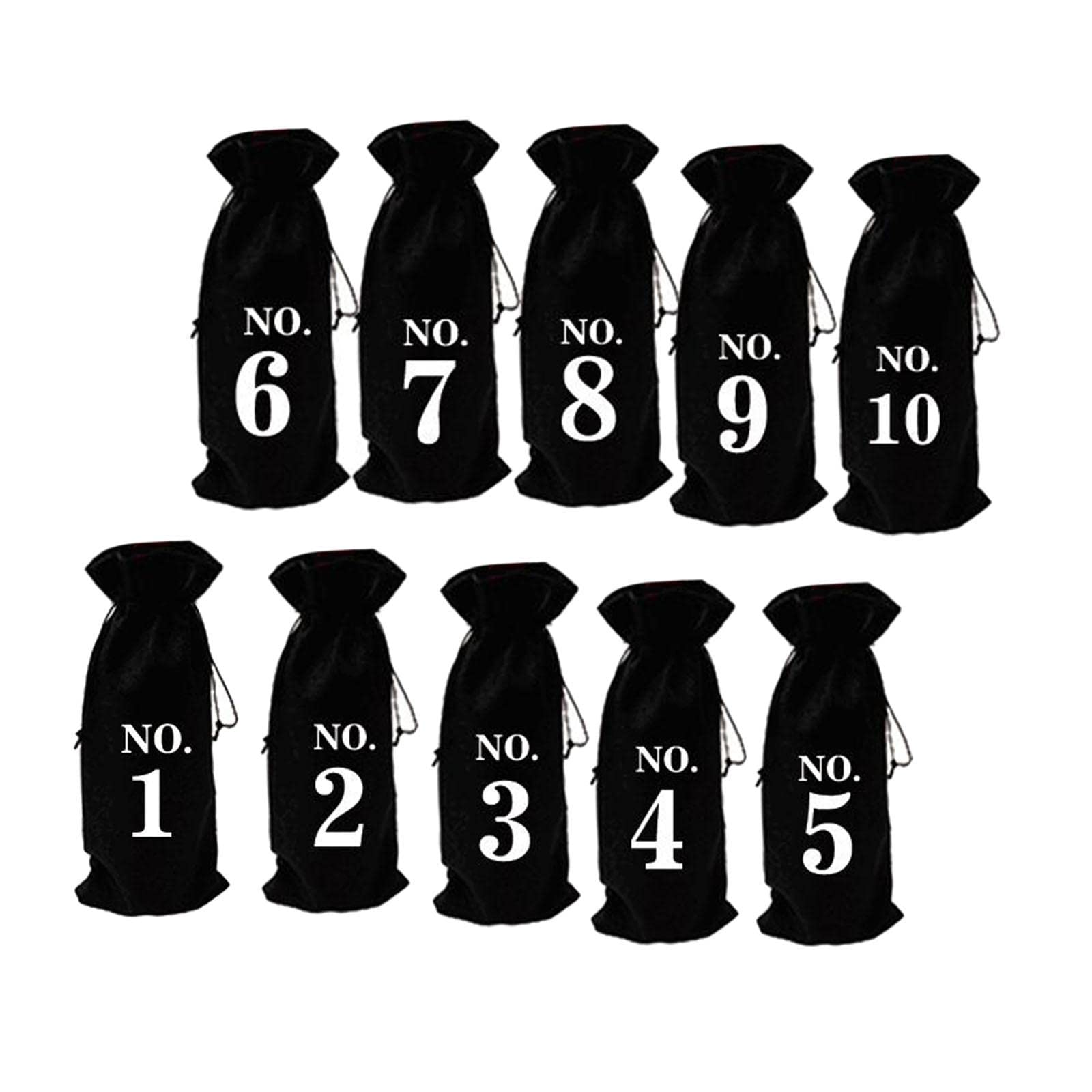 AMLESO 10-Pack Premium Natural Burlap Wine Gift Bags with Drawstring & Tags - Elegant Party Favor Packaging for Birthday, Wedding, Anniversary & Holiday Celebrations