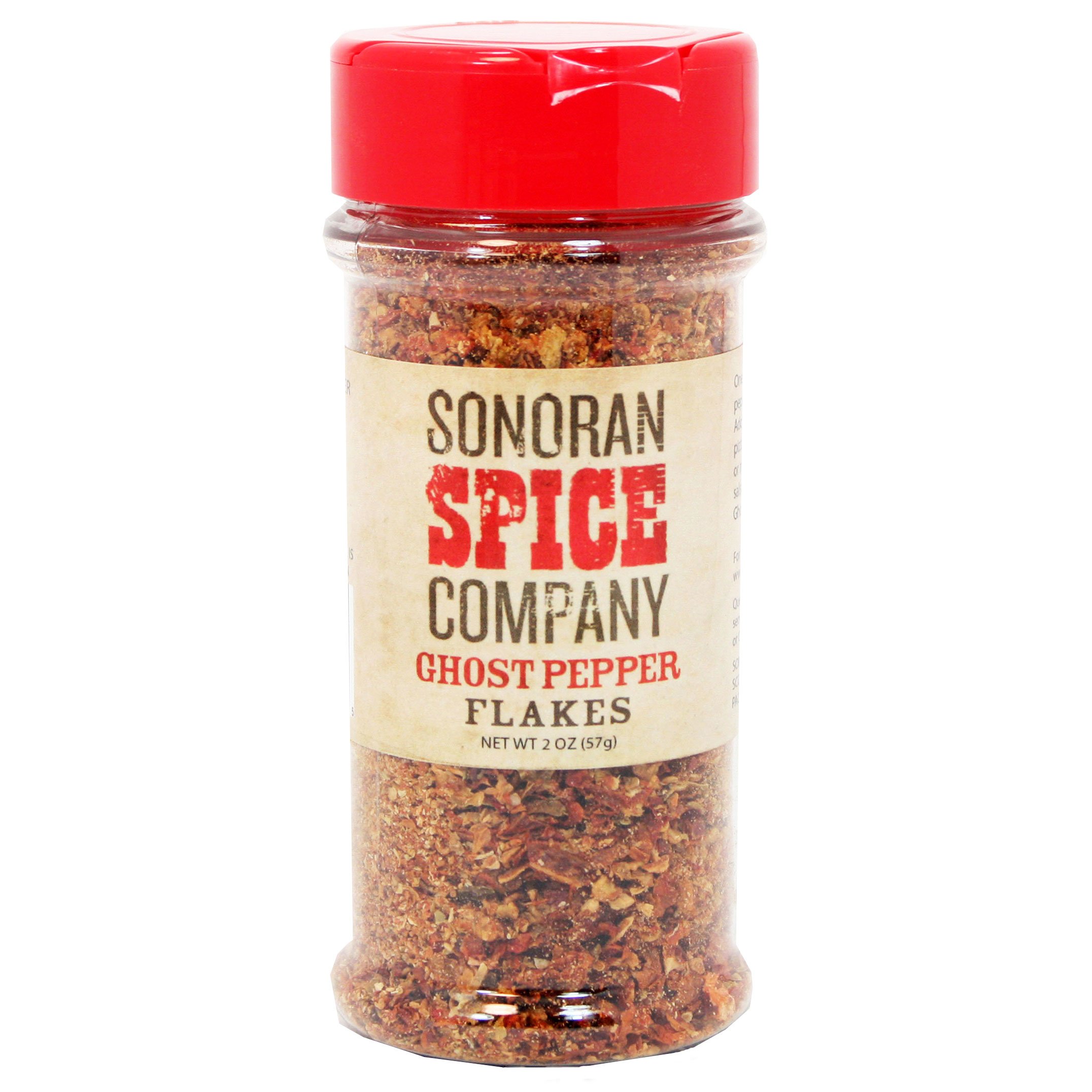 Organic Sonoran Spice Ghost Pepper Flakes (Bhut Jolokia) - 2 Oz - Hot & Spicy Seasoning for Cooking, Grilling & BBQ - Perfect for Chili, Tacos & Wings