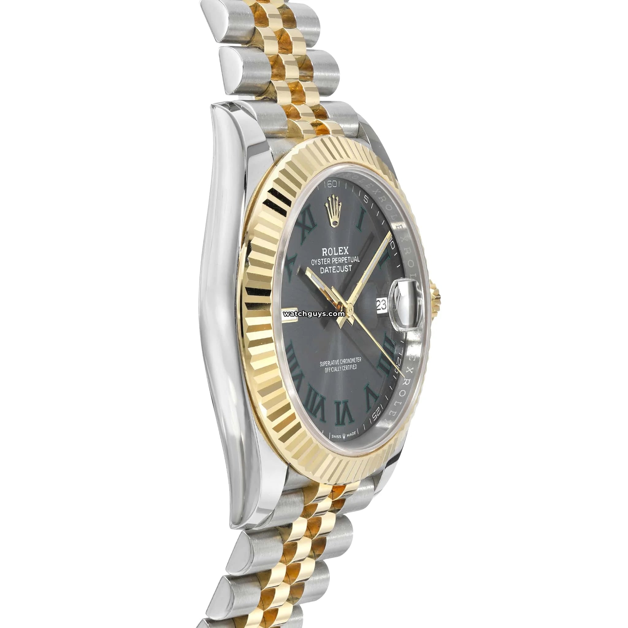 Rolex Datejust 126333 Wimbledon Jubilee Men's Watch - Stainless Steel & Gold, Green Roman Dial - Luxury Dress Watch for Business & Formal Occasions