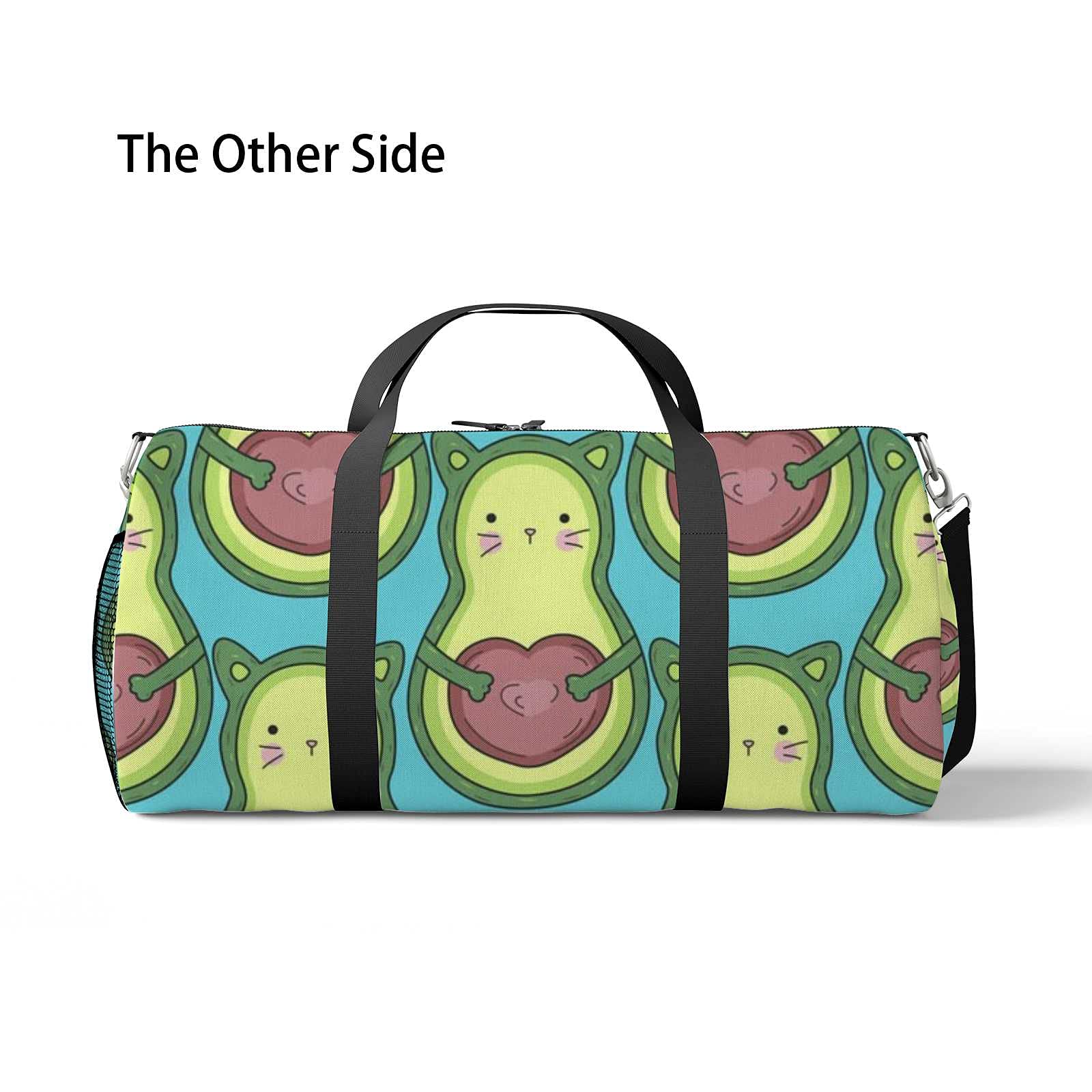 Waterproof Lightweight Gym Bag for Women & Men - Hand Drawn Cat Pattern Duffle Bag, Carry-On Travel Duffel with Boarding Grips | Perfect for Workouts, Travel, Yoga & Sports