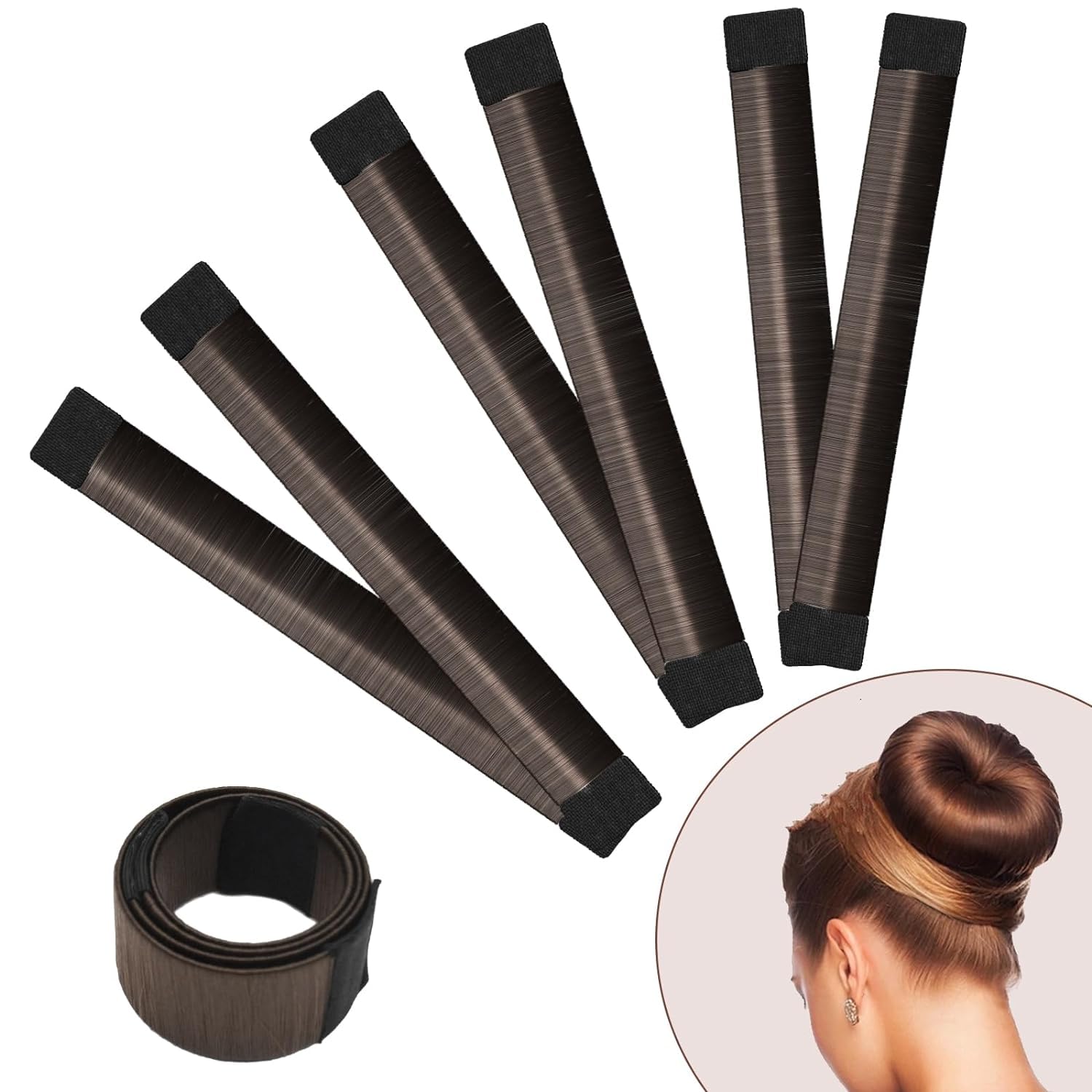3PCS Hair Bun Maker Set - DIY French Twist Hair Donut for Easy Ballet Buns | Perfect for Women & Kids Hairstyles | Great for Dance, School & Everyday Styling