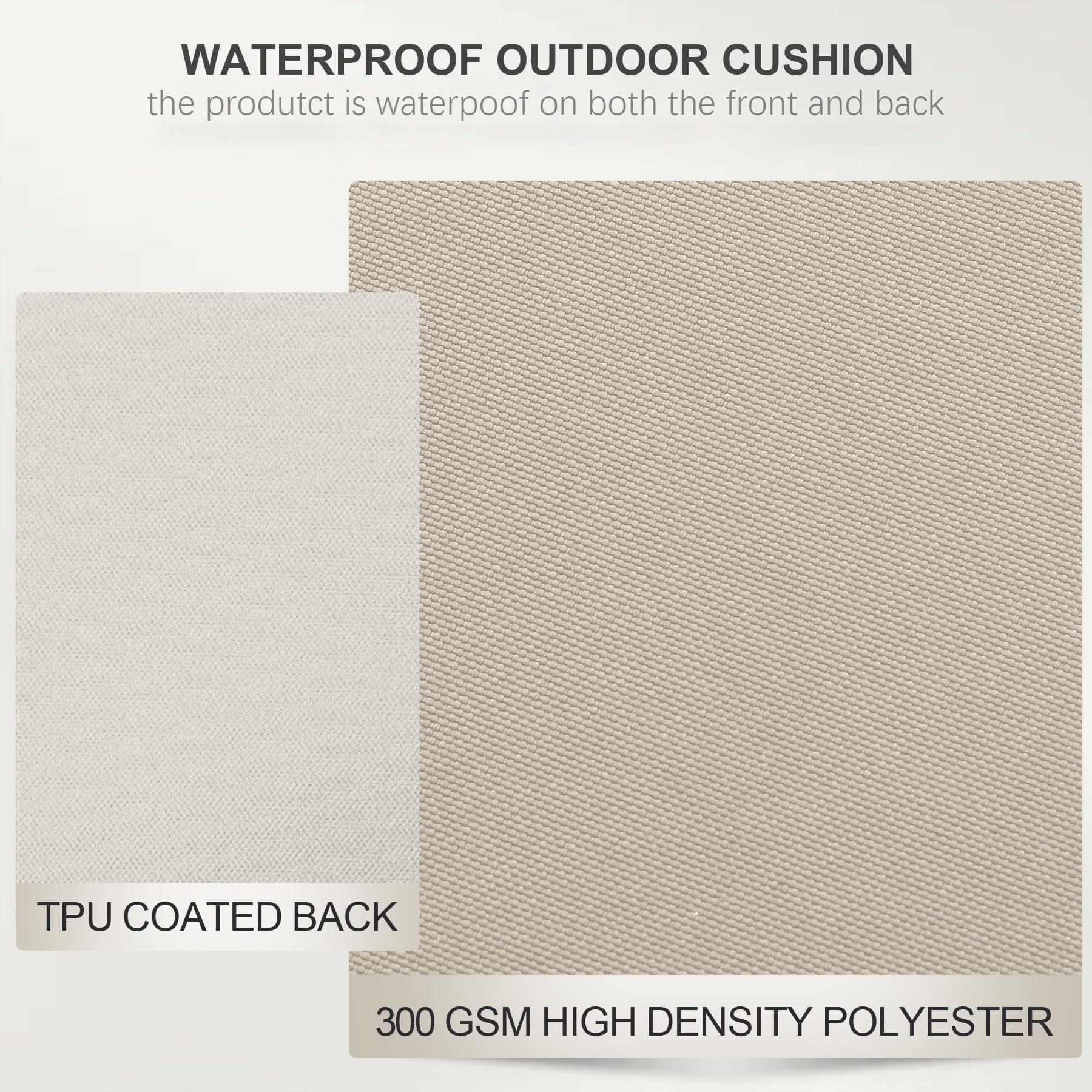 Favoyard 19x19 Inch Outdoor Chair Cushions Set of 4 - Waterproof Patio Furniture Cushions with Hidden Zipper & Straps, Fade Resistant for 3 Years - Perfect for Dining Chairs, Garden, Poolside, and Backyard Relaxation