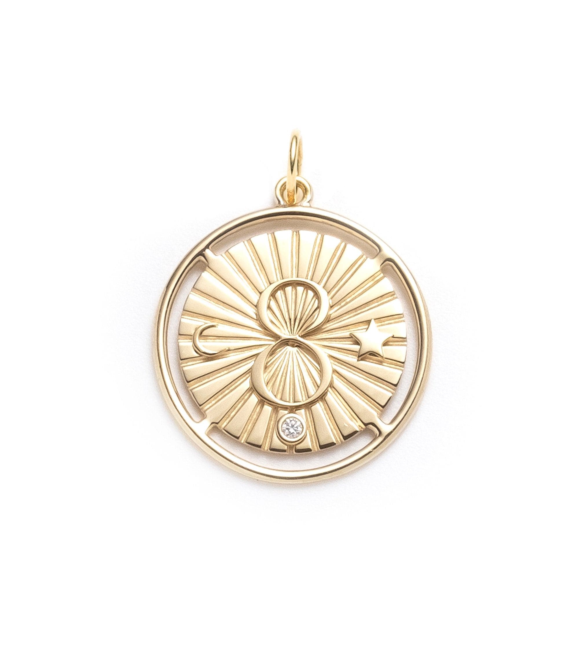 Karma Large Medallion Pendant - Spiritual Jewelry for Women & Men, Boho Chic Necklace for Yoga, Meditation & Everyday Wear