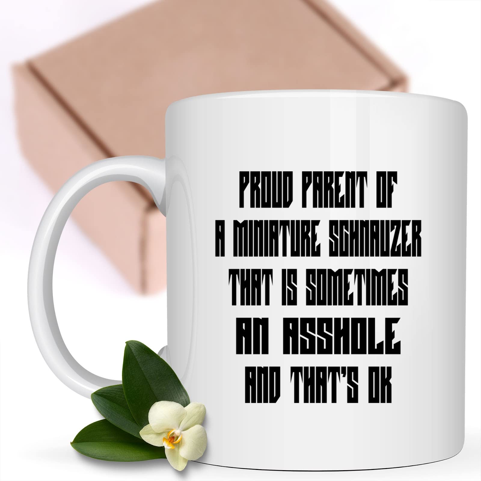 Miniature Schnauzer Coffee Mug - Cute Dog Lover Gift for Women, Dog Mom, Pet Owners - Perfect for Coffee, Tea & Hot Drinks at Home or Office