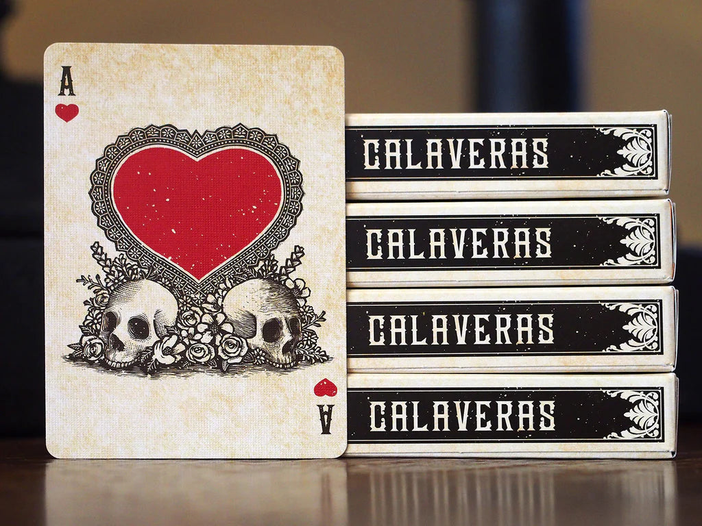 Premium Calaveras Playing Cards - Unique Skull-Themed Deck for Poker, Magic Tricks & Collectors | Perfect for Game Nights, Gifts & Halloween Parties