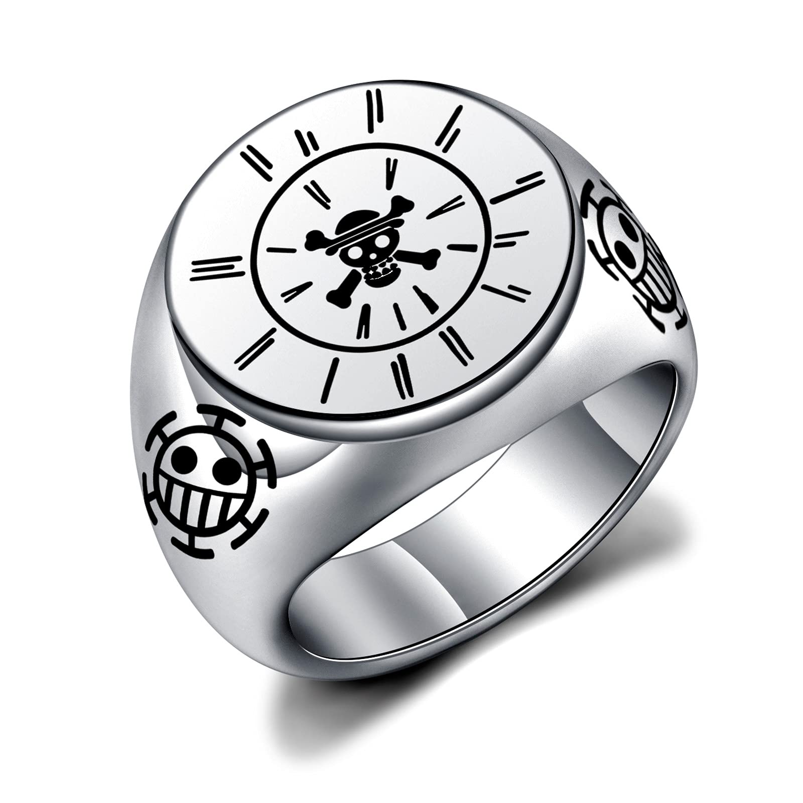 One Piece Anime Luffy Skeleton Ring - Cosplay Jewelry for Men & Women - Perfect Birthday Gift for Anime Fans - Ideal for Halloween, Cosplay Events & Anime Conventions