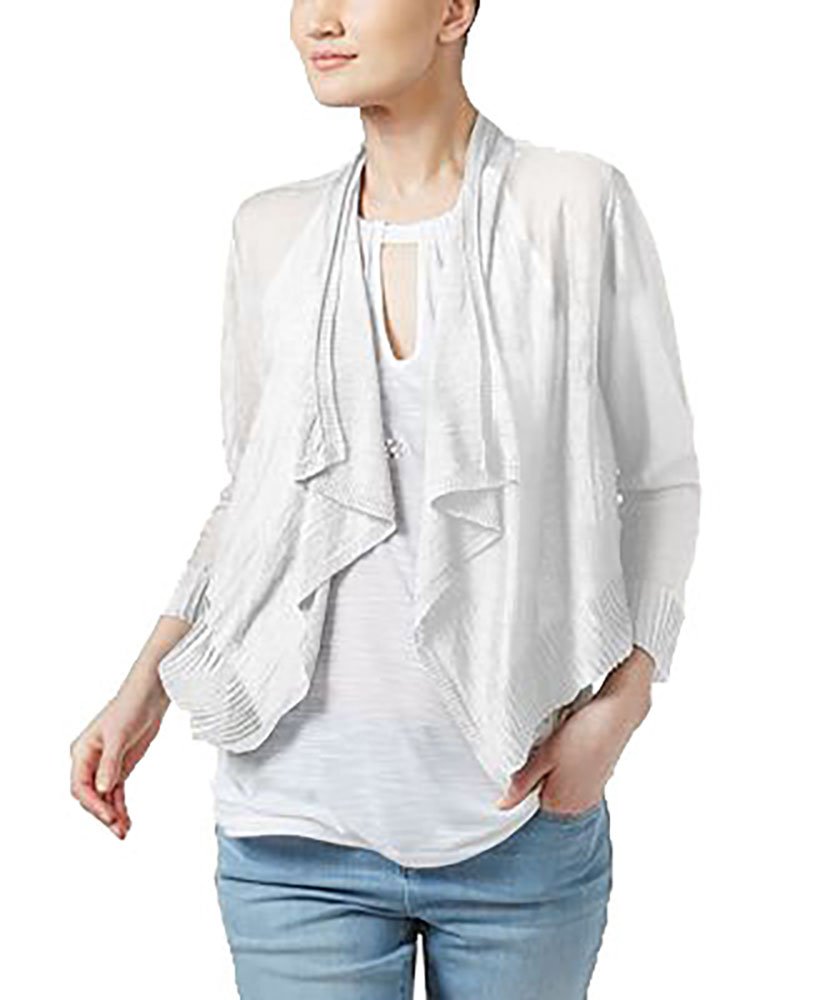 INC International Concepts Petite Cropped Open-Front Cardigan Sweater for Women - Lightweight Summer Cover-Up for Office, Date Night & Layering
