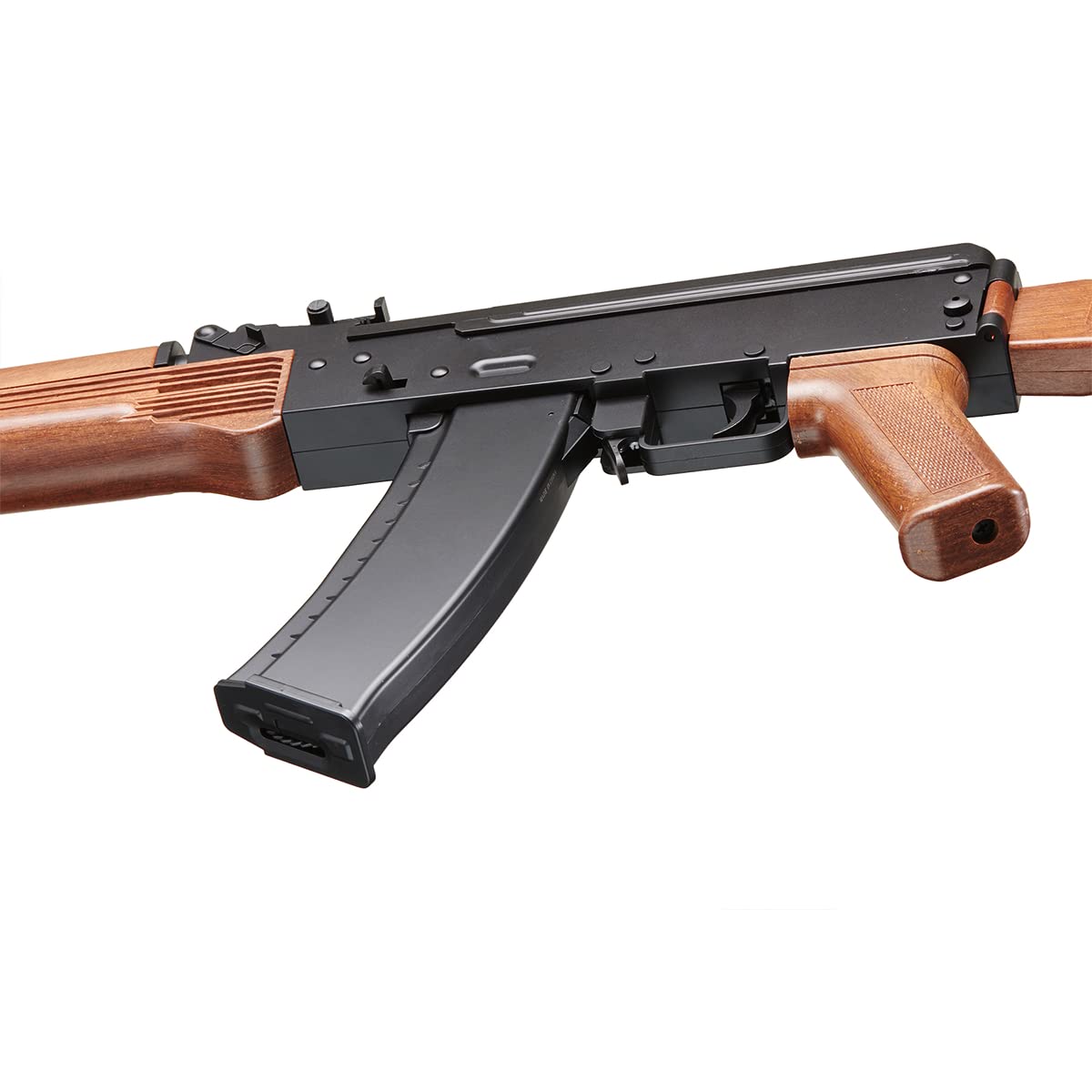 Classic AK Airsoft Foldable Stock Lightweight AK-74 AEG Rifle - Black & Wood Finish | Perfect for Tactical Training, Airsoft Battles & Military Simulation Games