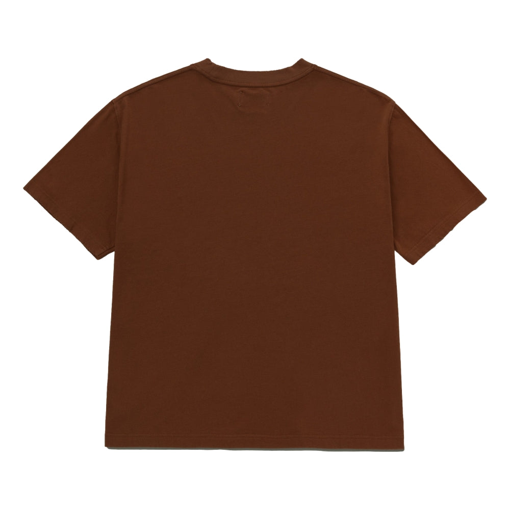 HONOR THE GIFT Holiday Script Short Sleeve T-Shirt Brown - Casual Wear for Summer & Gift Giving Occasions