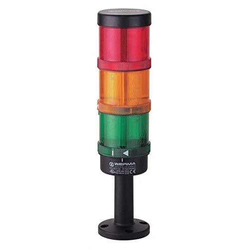 24VAC/DC Tower Light Assembly - 30mA, 70mm Height - Ideal for Industrial Equipment, Machinery Warning Signals & Safety Alert Systems
