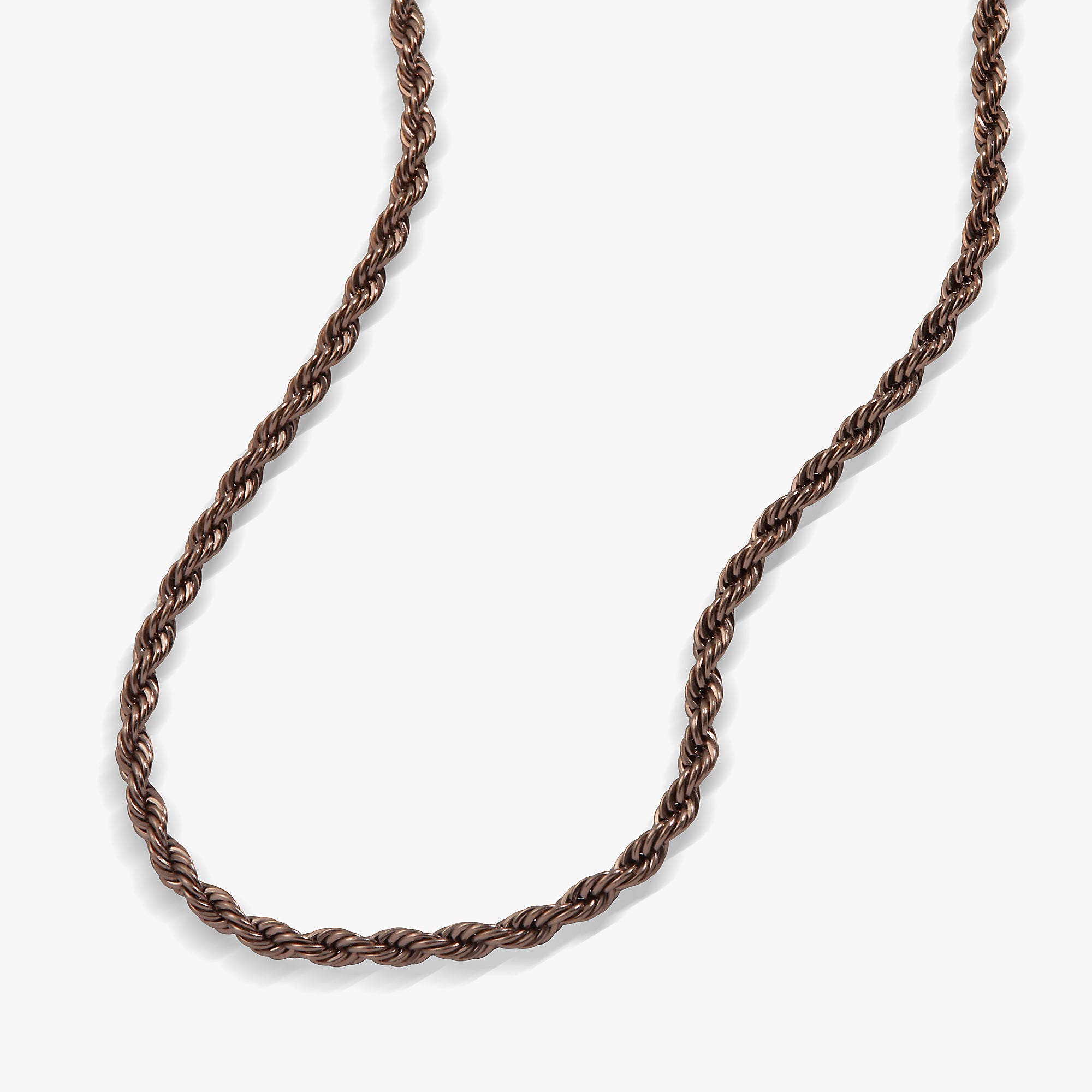 French Rope Chain Necklace for Women - 14K Gold Plated Stainless Steel Dainty Layering Necklace Jewelry Gift for Her - Perfect for Everyday Wear, Date Night & Special Occasions