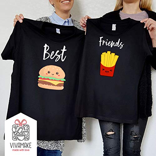 Soul Couple Best Friend Matching Shirts for 3 Girls - Cute BFF T-Shirts for Women, Sister Tee Shirts for Birthday, Vacation, and Family Reunions