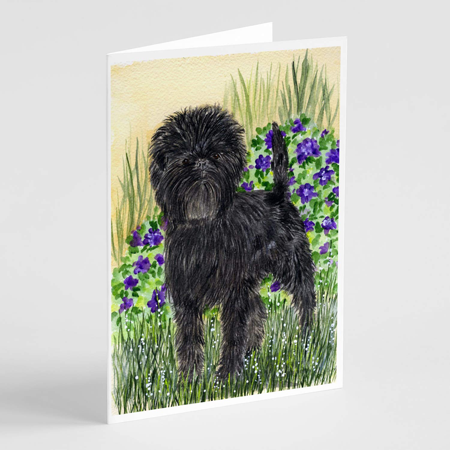 Affenpinscher Greeting Cards Set of 8 Blank Note Cards with Envelopes | Whimsical A7 Size 5x7 | Perfect for Birthdays, Thank You Notes & Pet Lover Gifts