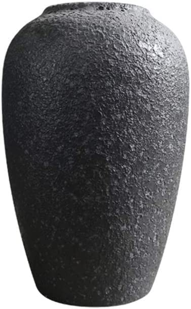 Vintage Ceramic Vase - Handcrafted Clay Pot for Home Decor, 17x30cm Decorative Storage Container for Kitchen, Bedroom, Living Room & Study - Perfect for Flower Arrangements, Plant Pots & Rustic Home Decor