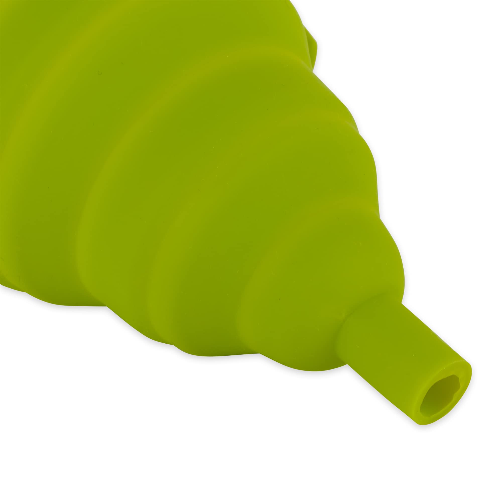 RSVP International Collapsible Silicone Funnel - Dishwasher Safe, BPA-Free Kitchen Tool (5.25x4.25x5.75 Inches) - Perfect for Baking, Cooking, Oil Transfer & Home Brewing - Green