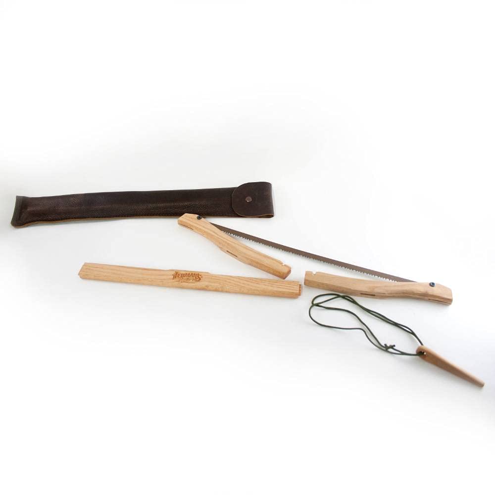 Lehman's Collapsible Hand Bow Saw with Carbon Steel Blade - Durable Woodcutting Tool for Camping, Pruning & DIY Projects