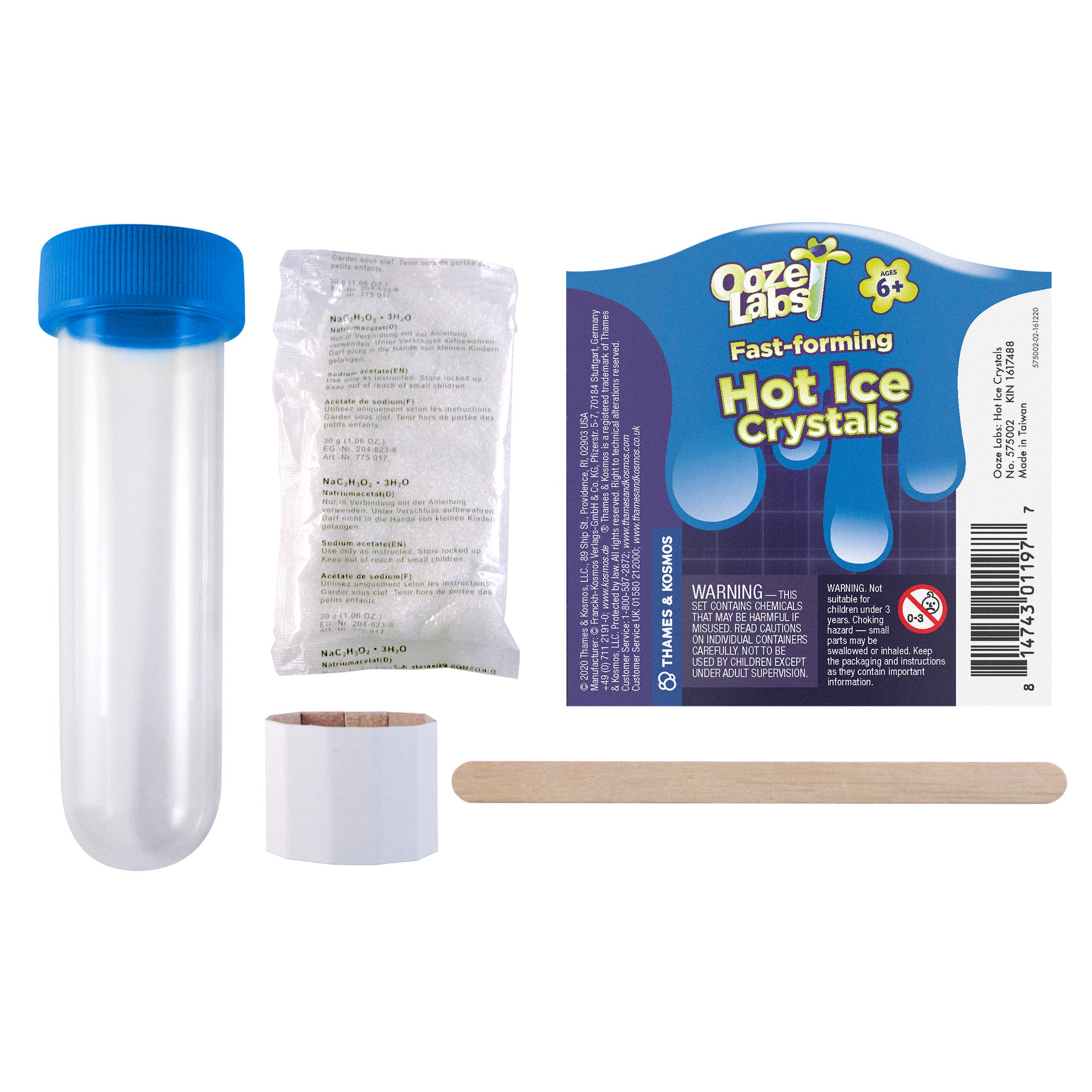 Ooze Labs 2: Hot Ice Crystals Science Kit - Bundle of 6 for Kids STEM Experiments | Fun Learning Activity for Home & Classroom Science Projects