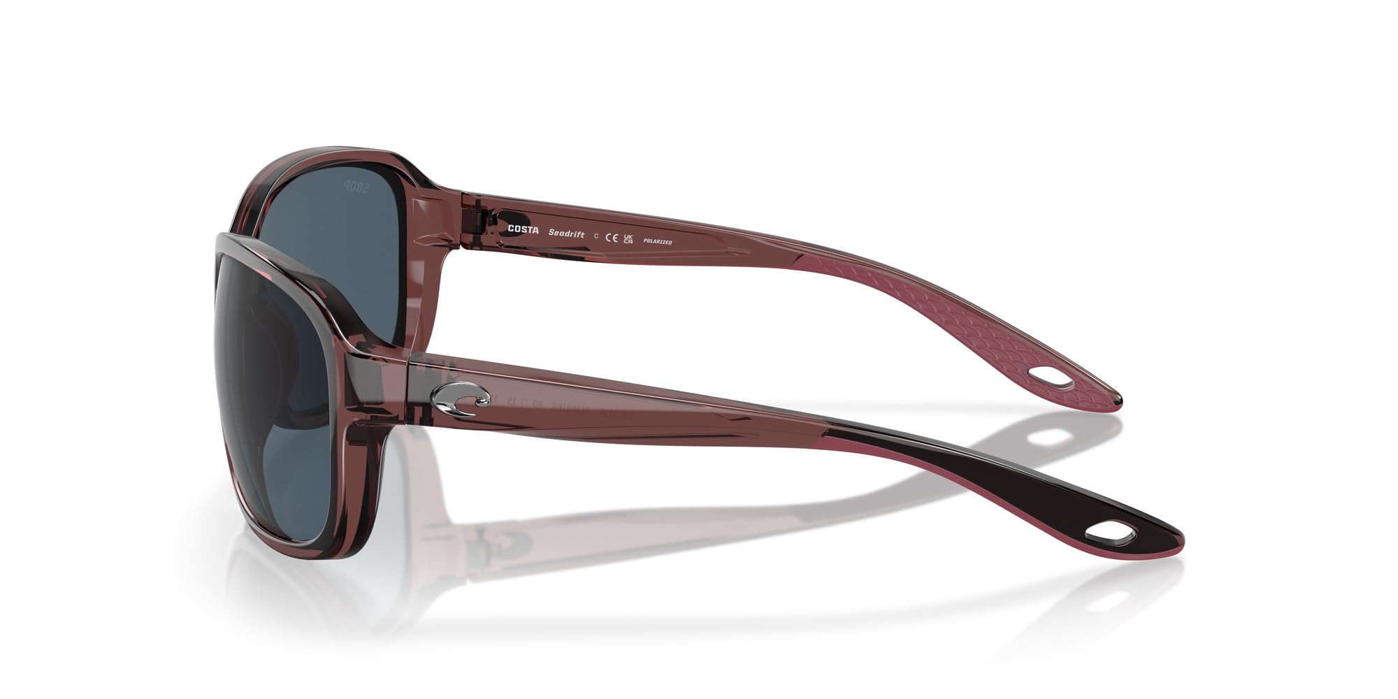 Costa Del Mar Women's Seadrift Rectangular Polarized Sunglasses UV Protection - Stylish Beach & Outdoor Activities Accessory for Women