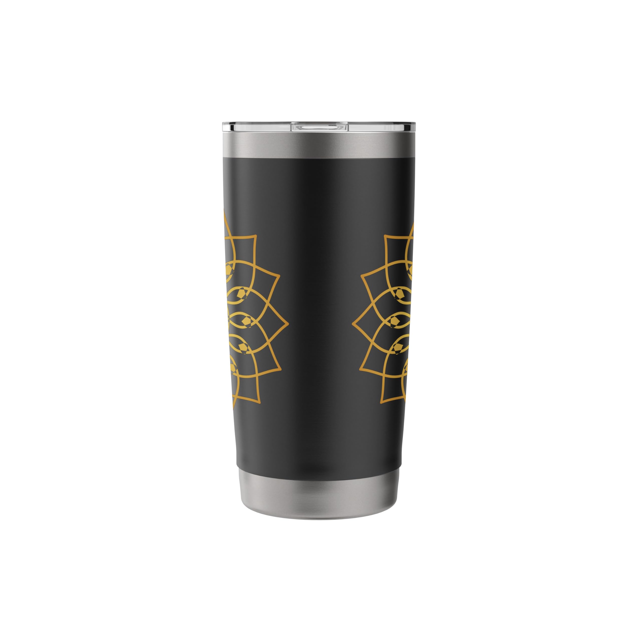 Prana Art Yoga Mandala Sacred Energy Geometry Meditation Stainless Steel Insulated Tumbler - 20oz Vacuum Insulated Travel Mug for Yoga, Meditation & Spiritual Practices - Keeps Drinks Hot/Cold for Hours