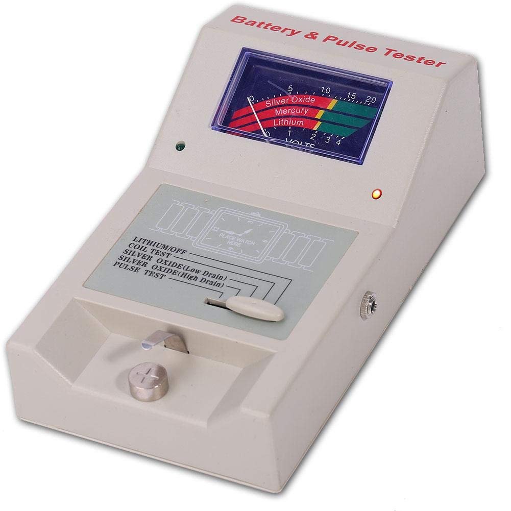 ZJchao Watch Battery Tester - Detachable Two-Wire Button Cell Tester for CR2032, LR44, AG13 & More | Quickly Check Battery Health | Perfect for Watchmakers, Repair Technicians & DIY Enthusiasts | Ideal for Watch Repair Shops, Jewelry Stores & Home Use