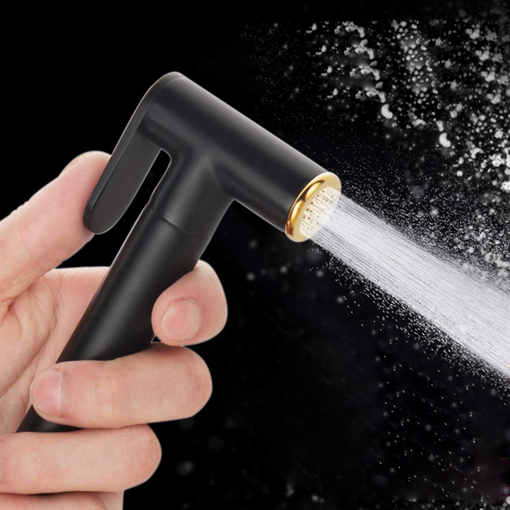 Portable Brass Bidet Sprayer Kit - Cold Water Toilet Bidet Sprayer with High Pressure Nozzle for Bathroom & Travel Use