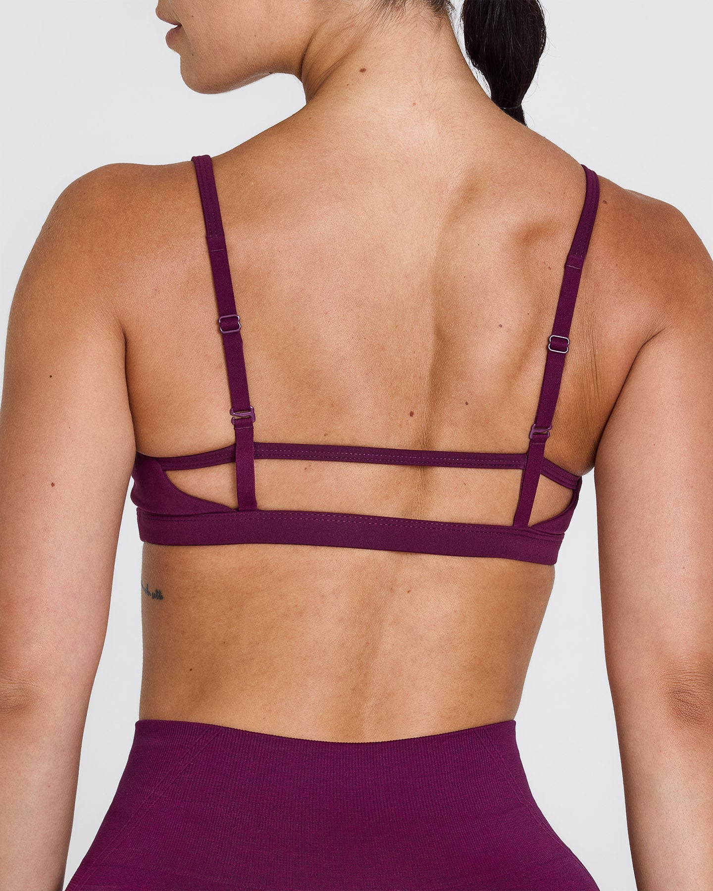 Timeless Strappy Bralette - Comfortable Wireless Lace Bralette for Women | Ripe Fig | Perfect for Yoga, Lounge Wear & Everyday Comfort