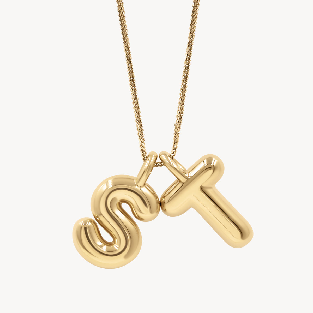 Helium Initial Necklace - Personalized Name Necklace for Women, Custom Letter Pendant Jewelry - Perfect for Gifts, Anniversaries, and Everyday Wear