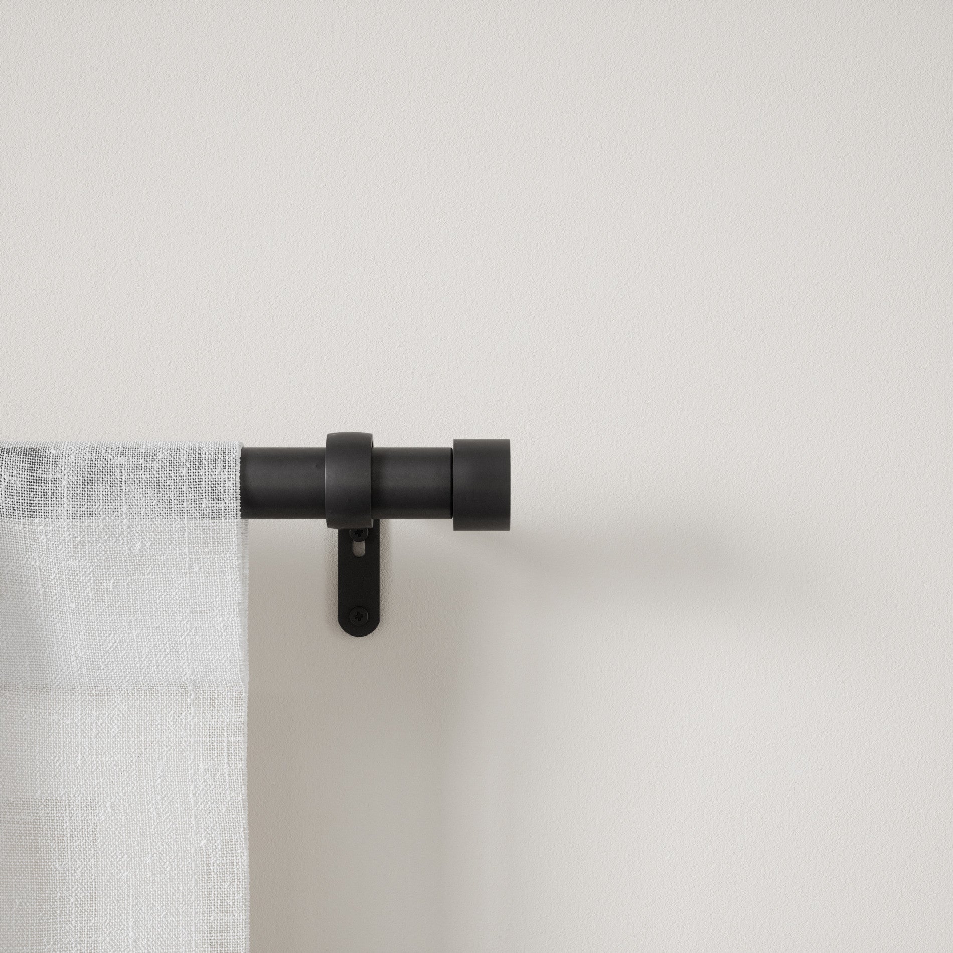 Premium Cappa Curtain Rod - Adjustable Heavy Duty Drapery Rod for Windows, Black Finish - Perfect for Living Room, Bedroom & Home Decor
