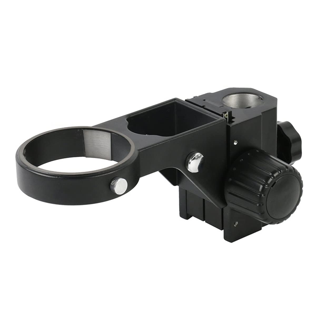 Adjustable 76mm Ring Microscope Focusing Holder & Head Bracket - Compatible with Stereoscopic Microscopes, Stands & Slides (Color: A1-32mm Black) | Perfect for Lab Research, Classroom Education & DIY Science Projects