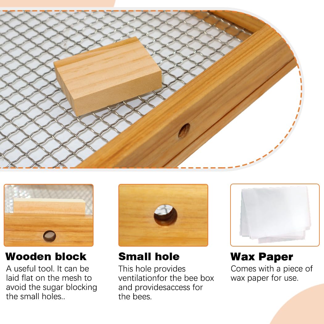 BeeCastle 10 Frame Assembled Beehive Candy Board Feeder - Winter Bee Feeding Solution for Honey Bees | Ideal for Beekeeping, Hive Maintenance & Cold Weather Beekeeping Supplies