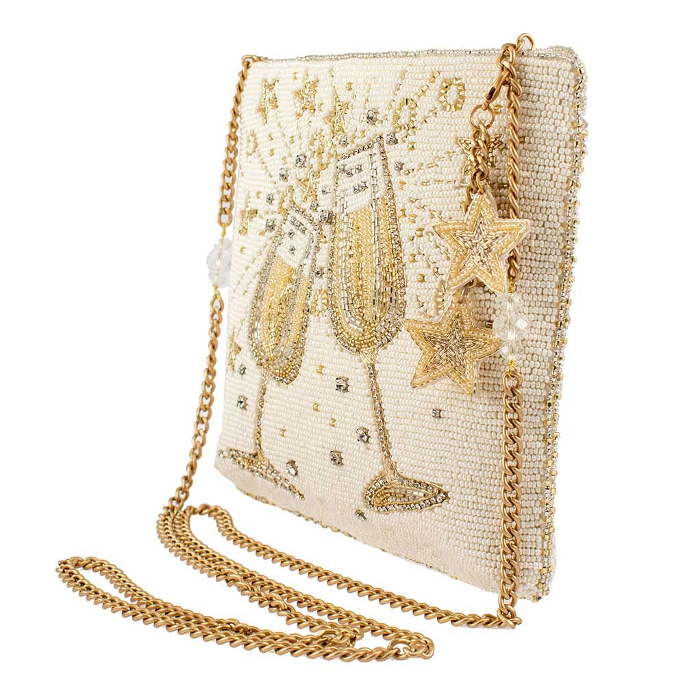 Mary Frances Toast Of The Town Designer Handbag for Women | Elegant Evening Clutch | Perfect for Parties, Weddings & Special Occasions
