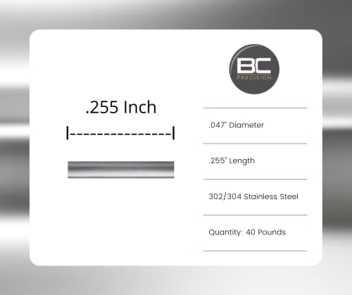 40 lb Stainless Steel Tumbling Media Pins - 0.047