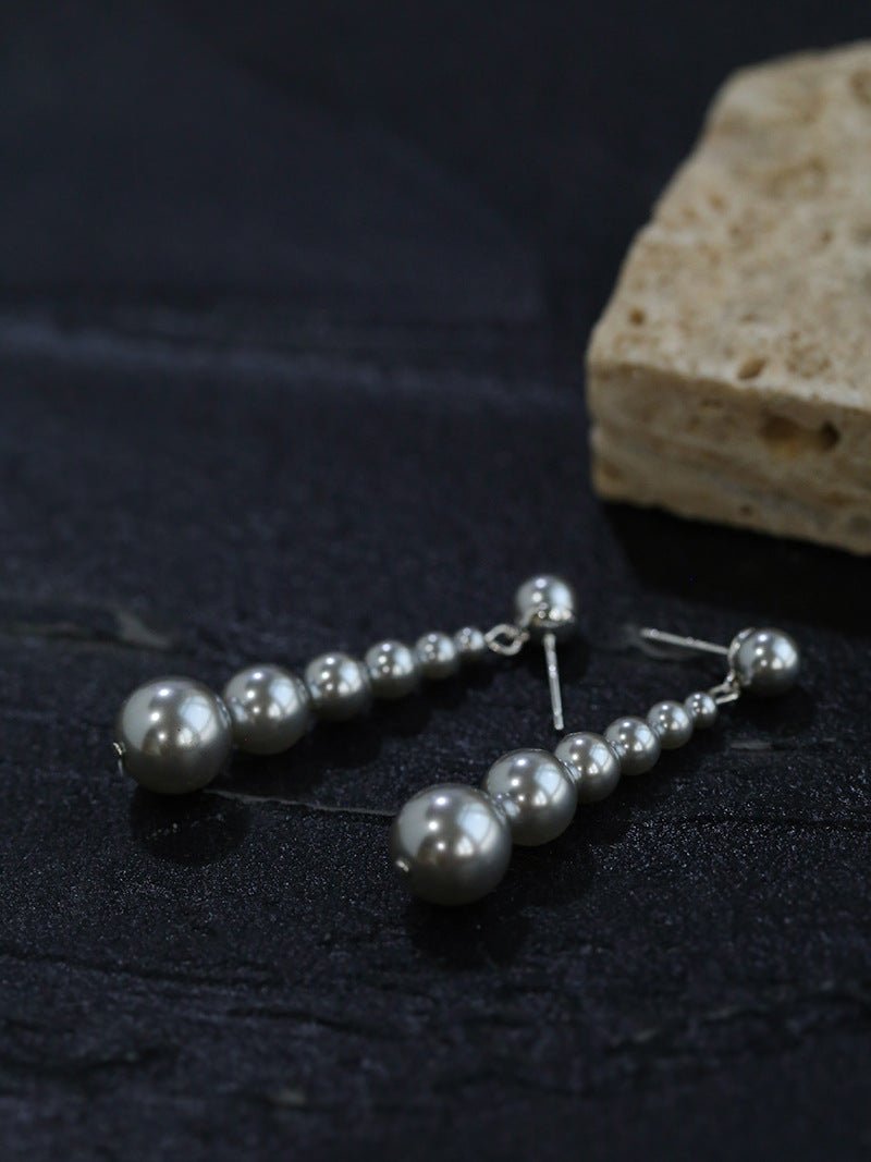 Gradient Pearl Drop Earrings for Women - Elegant Dangle Ear Jewelry for Wedding, Party & Special Occasions