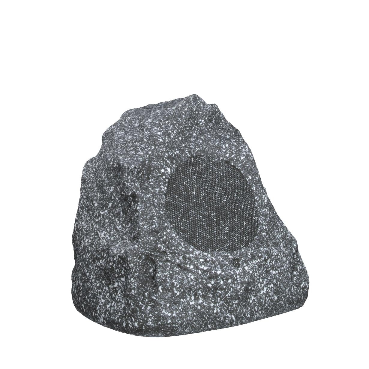 Theater Solutions 4R4G 4-Piece Wired Outdoor Waterproof Granite Rock Speakers - Weatherproof Patio, Garden & Poolside Audio System for Backyard, Deck & Landscape Entertainment
