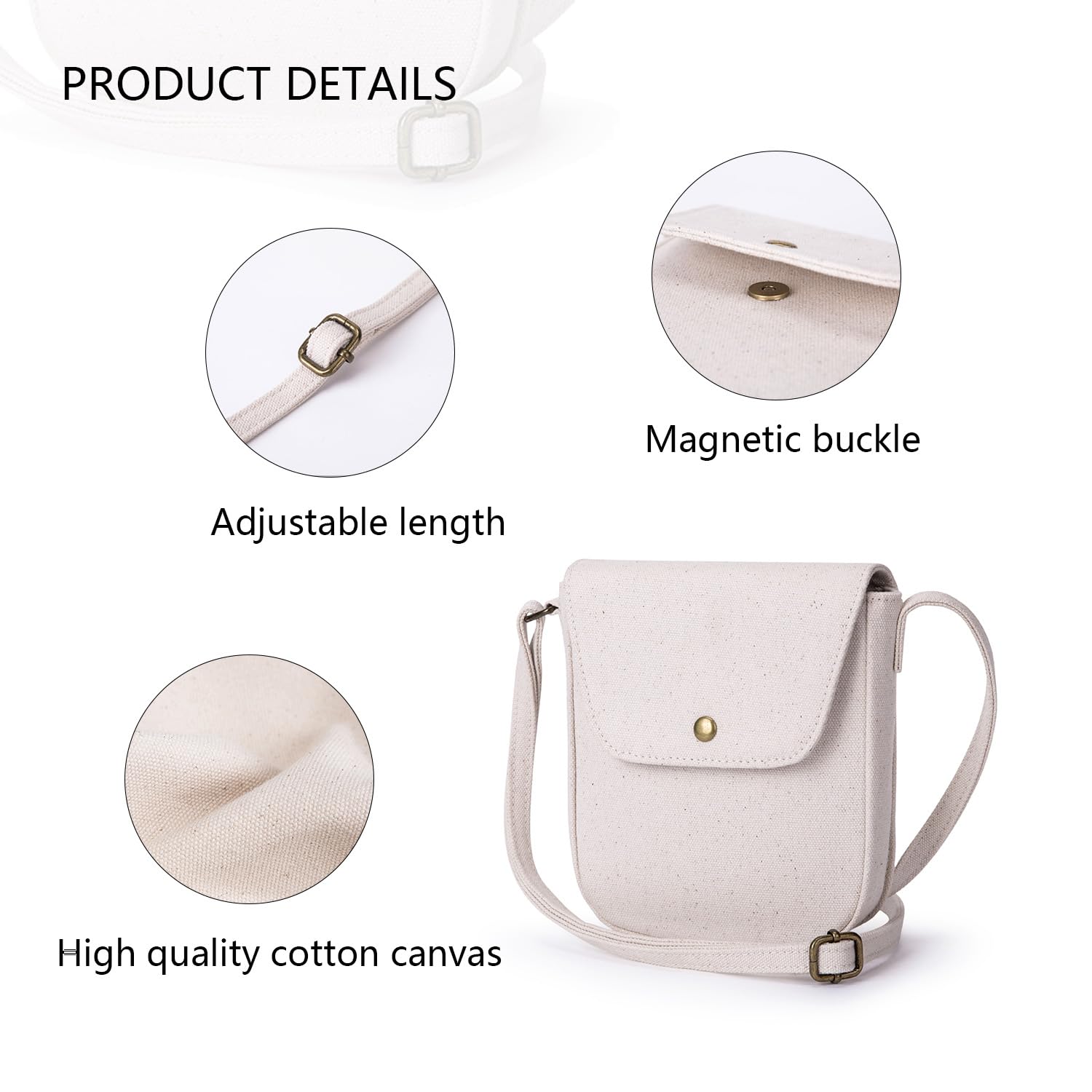 Stylish Square Crossbody Bag for Women - Small Flapover Satchel Purse with Adjustable Strap | Perfect for Everyday Use, Travel & Shopping
