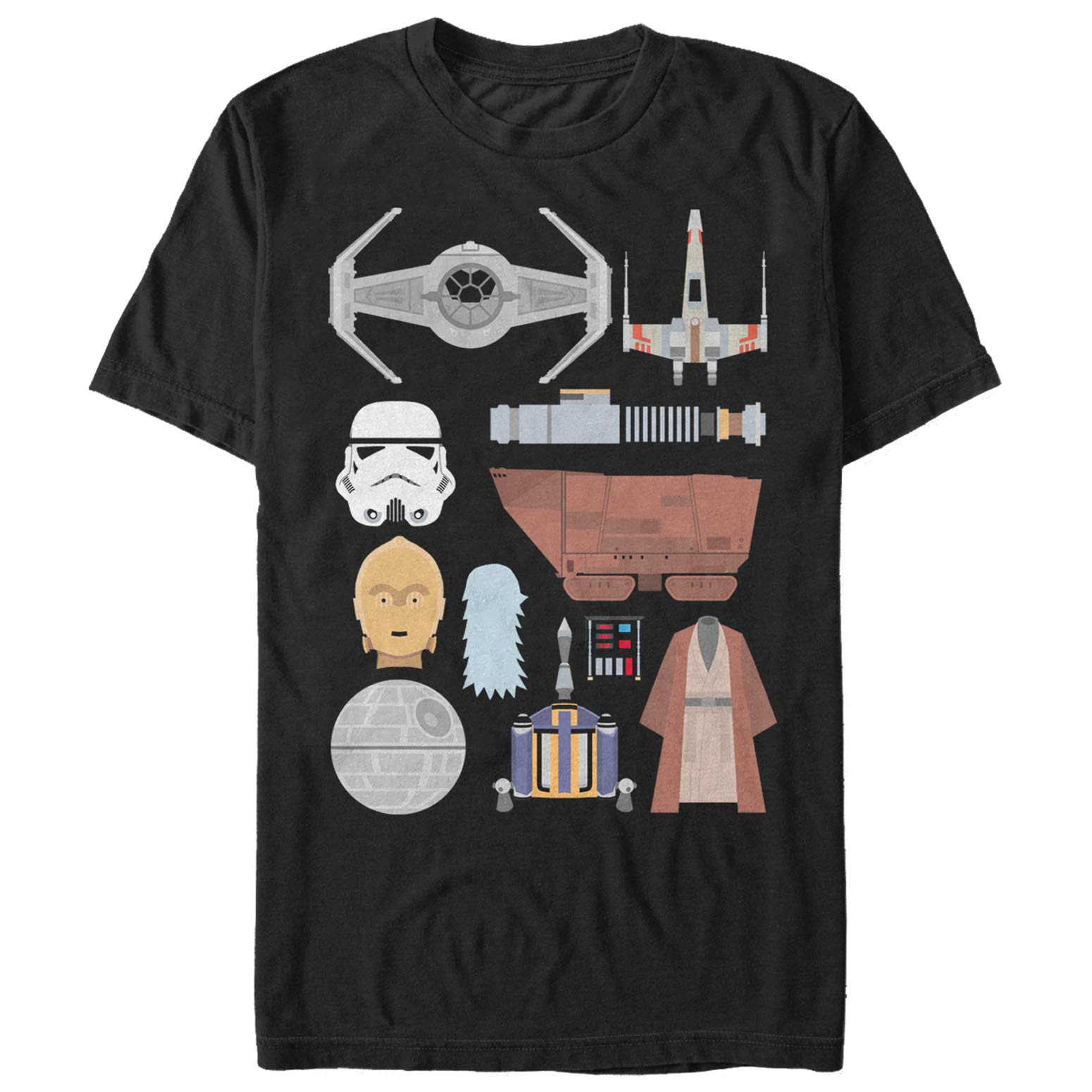 Men's Star Wars A New Hope Graphic T-Shirt | Official Licensed Cotton Tee | Casual Wear & Cosplay for Fans