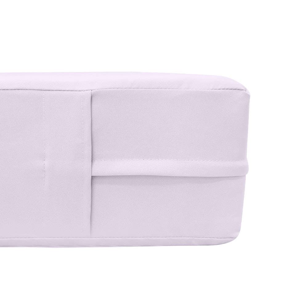 Style 6 Outdoor Daybed Mattress Bolster Pillow Slipcovers - Knife Edge Queen Size Cover Only (AD107) | Waterproof & UV Resistant for Patio, Poolside & Garden Furniture